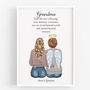 Personalised Grandma Memorial Angel Print, thumbnail 1 of 5