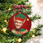 Personalised Funny Elf Photo Bauble, thumbnail 1 of 7