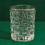 G Decor Set Of Four Dante Textured Gold Tubler Glasses, thumbnail 3 of 4