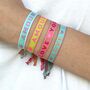 Festival Ribbon Slogan Bracelets, thumbnail 2 of 7