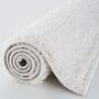 The Rugs Plain White Shaggy Rug, thumbnail 7 of 8