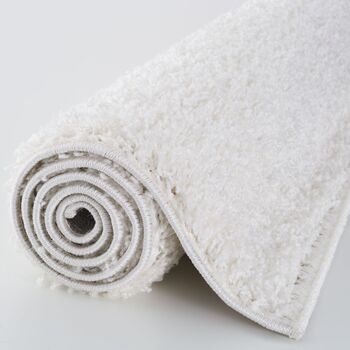 The Rugs Plain White Shaggy Rug, 7 of 8