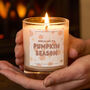 Pumpkin Season Scented Pumpkin Spice Candle, thumbnail 1 of 8