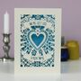 You're Just Like A Mum To Me Papercut Mother's Day Card, thumbnail 5 of 9