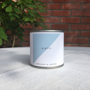 Geometric Pattern Birthday/Thank You Soy Scented Candle, 8 of 12
