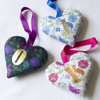 Personalised Floral Lavender Heart, 2 of 3