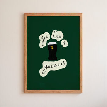 Get Dad Guinness Illustrated Art Print, 3 of 3