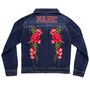 Personalised Kids Denim Jacket With Embroidered Roses, thumbnail 7 of 7