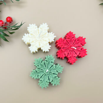 Festive Snowflake Candle Christmas Gift, 2 of 10