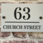 Personalised House Acrylic Number Sign Church, thumbnail 3 of 5