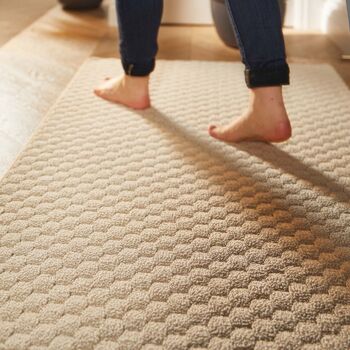 My Mat Sculptured Washable Honeycomb Ivory, 3 of 6