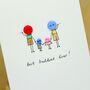 Personalised 'Button Family' Handmade Card, thumbnail 6 of 12