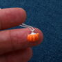 Sterling Silver Happy Autumn Pumpkin Necklace, thumbnail 2 of 5