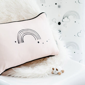 Rainbow Love Cushion In Pink, 2 of 2