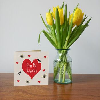 Bumble Bee Valentine's Day Card | Bee My Valentine, 4 of 4