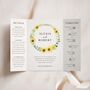 Sunflower Bouquet Wedding Invitations, thumbnail 1 of 5