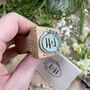 Monogram Rubber Stamp – Floral Border, thumbnail 2 of 6