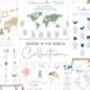 Travel Themed Table Plan Cards, thumbnail 5 of 5