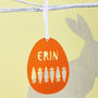 Personalised Easter Carrot Hanging Decoration, thumbnail 1 of 3