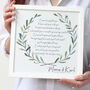 Personalised Wedding Vows Framed Print, thumbnail 1 of 7