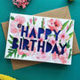 September Birth Flower Paper Cut Birthday Card, thumbnail 2 of 4