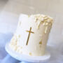Cross Cake Charm For Christening And Baptism, thumbnail 1 of 5