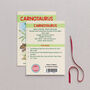 Wooden Carnotaurus Dinosaur Christmas Tree Decoration, thumbnail 2 of 3