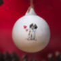 St Bernard Ceramic Round Bauble, thumbnail 1 of 5