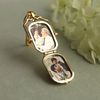 Victorian Vermeil Personalised Engraved Locket, 2 of 6