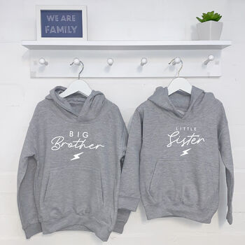 Lightning Bolt Brothers And Sisters Hoodie Set, 3 of 6