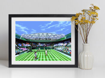 Wimbledon Tennis Illustration Art Print, 2 of 3