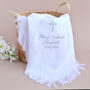 Personalised White Christening Shawl, thumbnail 1 of 6