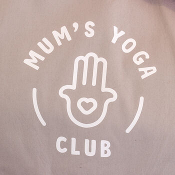 Personalised Mum's Yoga Club Mat Travel Gym Bag, 2 of 2