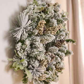 Winter Meadow Christmas Door Wreath, 2 of 4