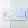 Boarding Pass Save The Date Vintage Style, thumbnail 4 of 10