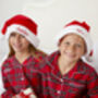 Personalised Mum And Child Matching Tartan Luxury Christmas Pyjamas, thumbnail 3 of 12