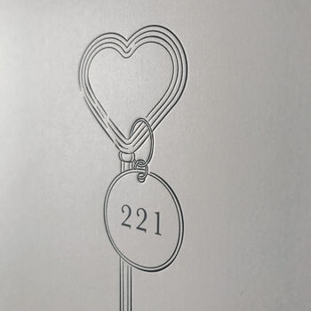 Personalised Home Letterpress Key Poster Grey, 2 of 3