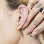 Small Spike Double Sided Stud Single Earring, thumbnail 1 of 6