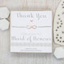 Silver And Rose Gold Infinity Slider Bracelet –Maid Of Honour Thank You, thumbnail 1 of 6