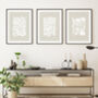 Set Of Three Modern Abstract Floral Art Prints For Home, thumbnail 6 of 6