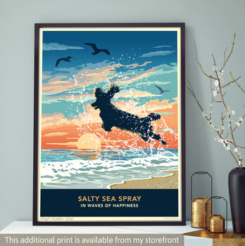 Coastal Spaniel Print. Limited Edition Dog Lover’s Gift, 9 of 12