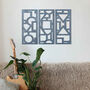 Modern Geometric Mosaic: Wooden Wall Art Panels, thumbnail 9 of 12