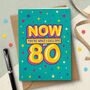 Funny 80th Epic Milestone Birthday Card, thumbnail 1 of 4