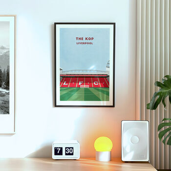 Liverpool Anfield Stadium Art Print Football Gift, Framed Or Unframed, 2 of 9