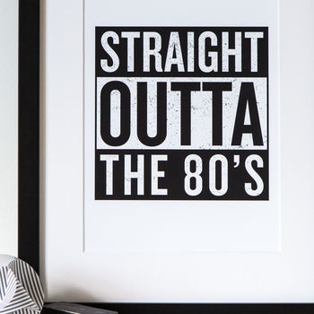 Personalised 'Straight Outta Compton' Decade Print, 2 of 6