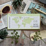 Boarding Pass Map Save The Date, thumbnail 3 of 7