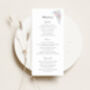 Wedding Menu Pink, Blue And White Florals, thumbnail 1 of 6