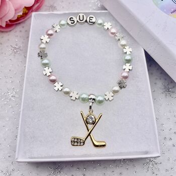 Personalised Golf Bracelet Golfers Gift, 2 of 7