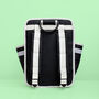 Eco Coated Black And White Backpack, thumbnail 2 of 5