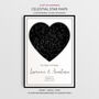 The Night It All Began Personalised Star Map Print Anniversary Gift, thumbnail 1 of 12